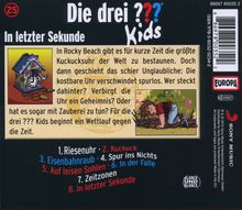 Die drei ??? Kids 25: In letzter Sekunde, CD