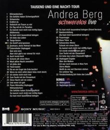 Andrea Berg: Schwerelos (Live), Blu-ray Disc