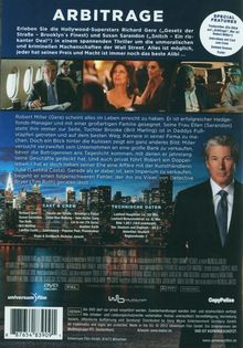 Arbitrage, DVD