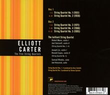 Elliott Carter (1908-2012): Streichquartette Nr.1-5, 2 CDs