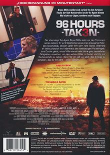 96 Hours: Taken 3, DVD