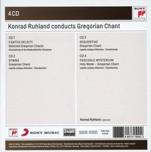 Konrad Ruhland conducts Gregorian Chant, 4 CDs