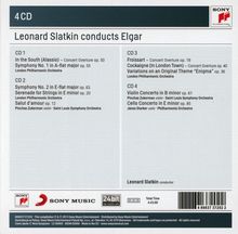 Edward Elgar (1857-1934): Leonard Slatkin dirigiert Elgar, 4 CDs