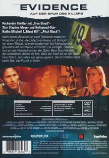 Evidence (2013), DVD