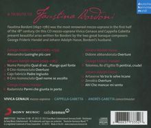 Vivica Genaux - A Tribute to Faustina Bordoni, CD