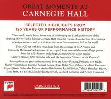 Great Moments at Carnegie Hall (125 Years of Performance History / Highlights), 2 CDs