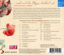 Balthasar Fritsch (1570-1608): Kammermusik &amp; Madrigale - "...und weil die Music lieblich ist", CD