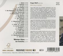 Hugo Wolf (1860-1903): Mörike-Lieder, CD