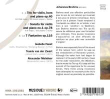 Johannes Brahms (1833-1897): Horntrio op.40, CD