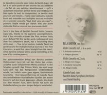 Bela Bartok (1881-1945): Violinkonzerte Nr.1 &amp; 2, CD