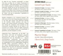 Antonio Vivaldi (1678-1741): Flötenkonzerte RV 90,95,103,375,439,443,566, CD