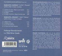 Felix Mendelssohn Bartholdy (1809-1847): Symphonien Nr.3 &amp; 4, CD