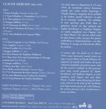Claude Debussy (1862-1918): Lieder - "Harmonie du soir", 2 CDs