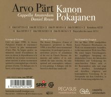 Arvo Pärt (geb. 1935): Kanon Pokajanen, CD