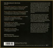 Felix Mendelssohn Bartholdy (1809-1847): Weltliche Chorlieder, CD