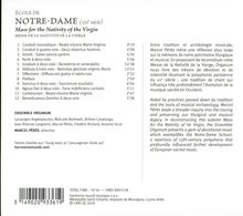 Ecole Notre Dame - Mass of the Nativity of the Virgin, CD