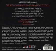 Antonio Vivaldi (1678-1741): Sonaten für Cello &amp; Bc RV 40,41,43,45-47, CD