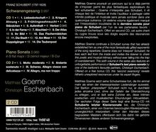 Franz Schubert (1797-1828): Lied-Edition Vol.6 (Matthias Goerne) - Schwanengesang D.957, 2 CDs