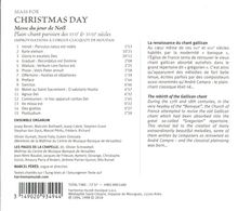 Notre-Dame de Paris Mass for Christmas Day (Plain-Chant Parisien, 17. &amp; 18. Jahrhunderts), CD