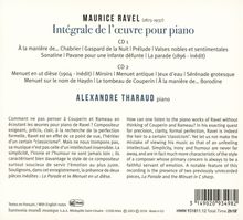 Maurice Ravel (1875-1937): Klavierwerke (Gesamtaufnahme), 2 CDs