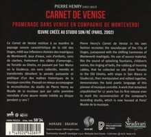 Pierre Henry (1927-2017): Carnet de Venise, CD
