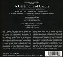 Benjamin Britten (1913-1976): A Ceremony of Carols op.28, CD