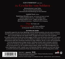 Igor Strawinsky (1882-1971): L'Histoire du Soldat (in deutscher Sprache), CD