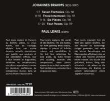 Johannes Brahms (1833-1897): Klavierstücke opp.116-119, CD