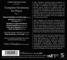 Ludwig van Beethoven (1770-1827): Sämtliche Variationen für Klavier Vol.1, 2 CDs