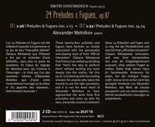 Dmitri Schostakowitsch (1906-1975): Präludien &amp; Fugen op.87 Nr.1-24, 2 CDs