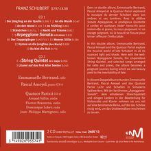 FRANZ SCHUBERT (1797-1828). CD 1: 1 Der Jüngling an der Quelle D.300. CD 2: 1-4 String Quintet in C major D.956.