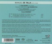 Manuel de Falla (1876-1946): Nächte in spanischen Gärten für Klavier &amp; Orchester, Super Audio CD