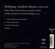 Wolfgang Amadeus Mozart (1756-1791): Werke für Klavier 4-händig, CD