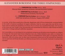Alexander Borodin (1833-1887): Symphonien Nr.1-3, CD