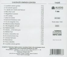Gesänge aus Taize - Laudate Omnes Gentes, CD