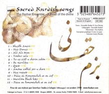 Razbar Ensemble: Sacred Kurdish Songs, CD