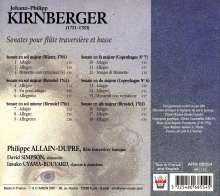 Johann Philipp Kirnberger (1721-1783): Sonaten für Flöte &amp; Bc C-Dur,F-Dur,G-Dur,G-Dur,g-moll,B-Dur, CD