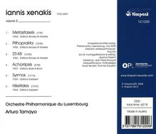 Iannis Xenakis (1922-2001): Orchesterwerke Vol.5, CD