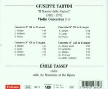 Giuseppe Tartini (1692-1770): Violinkonzerte D.56,78,83,125, CD