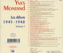 Yves Montand: Les d#buts 1945 - 1948, CD