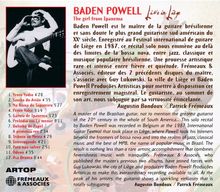 Baden Powell (1937-2000): The Girl From Ipanema - Live In Liège, CD