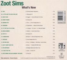 Zoot Sims (1925-1985): What's New - Jazz Reference, CD