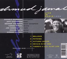 Ahmad Jamal (1930-2023): Live In Paris 1996, CD