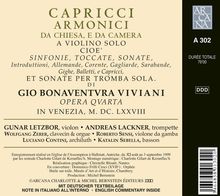 Giovanni Buonaventura Viviani (1638-1692): Capricci Armonici op.4, CD