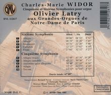 Charles-Marie Widor (1844-1937): Orgelsymphonien Nr.5 &amp; 6, CD