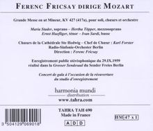 Ferenc Fricsay dirigiert Mozart, CD