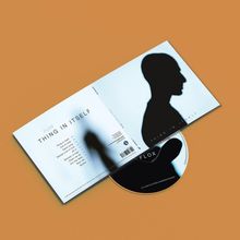 „FLOX THING IN ITSELF“ steht auf einem CD-Cover, daneben ein Schattenprofil auf hellem Hintergrund.