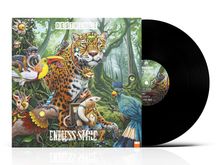 „Endless Smile 2“ von Degiheugi. Illustration zeigt fantasievolle Tiere im Dschungel mit einem Leoparden im Mittelpunkt.