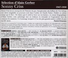 Sélection d’Alain Gerber: Sonny Criss 1947-1958. Texte über Sonny Criss’ Beitrag zur Jazzgeschichte. Liste von Liedern auf zwei CDs.