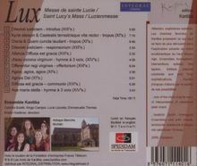 Ensemble Kantika - Lux (Luzienmesse), CD